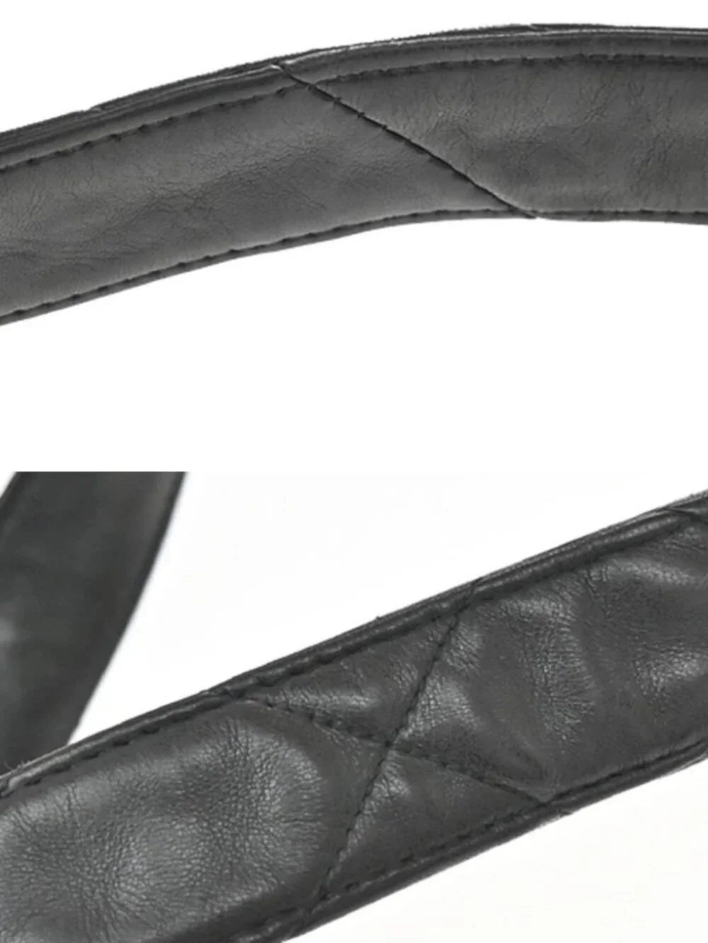 CHANEL CC Logo Matelasse Shoulder Bag Leather Black GHW France Vintage